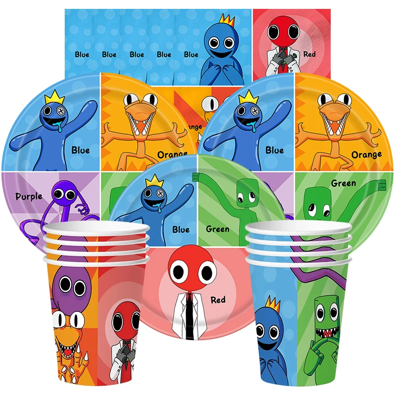 Rainbow Friends Birthday Party Decoration Baby Shower Supplies Balloons Cup Plate Napkin Tablecloth Disposable Tableware Set
Rainbow Friends Birthday Party Decoration Baby Shower Supplies Balloons Cup Plate Napkin Tablecloth Disposable Tableware Set