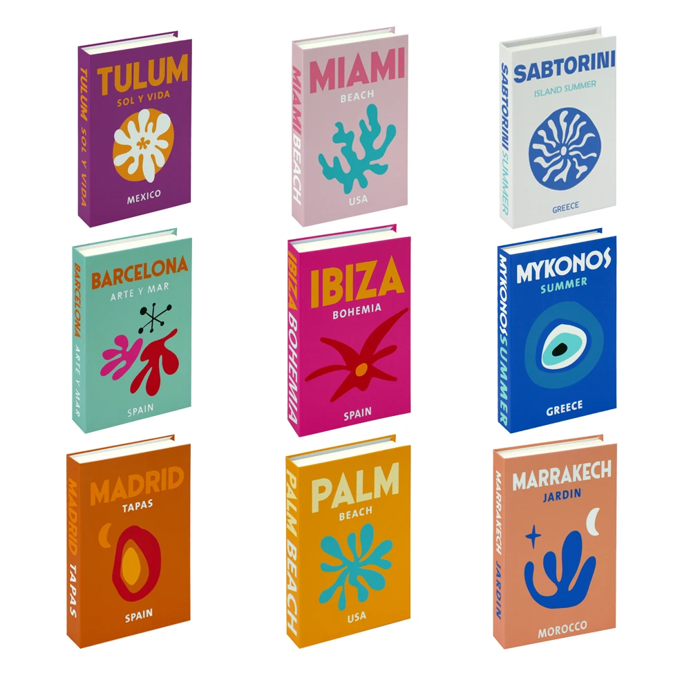 Travel Style Fake Books Colorful Designer Home Decorative Book Bedroom Study Shelf Simulation Books Decoration Cabinet Ornaments
Travel Style Fake Books Colorful Designer Home Decorative Book Bedroom Study Shelf Simulation Books Decoration Cabinet Ornaments