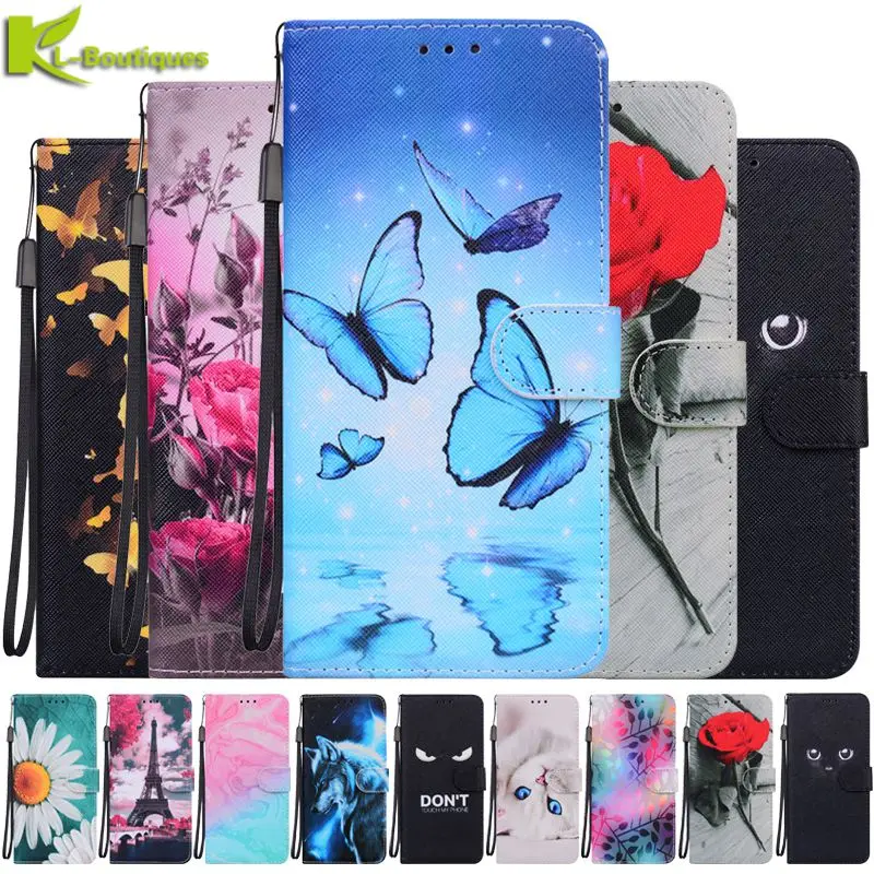 

Painted Leather Phone Case on For Fundas Huawei Y5P Y6P Y7A Y6S Y8S Y9S Y5 Y6 Y7 Y9 Prime 2019 Y5 Lite 2018 Y3 2017 Case Cover