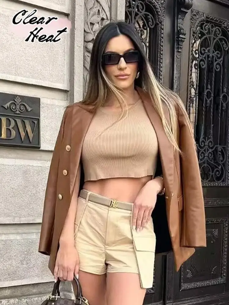 Women Fashion With Big Pockets Shorts Vintage High Elastic Waist Solid Mini Trousers Female Short Wide Leg Pants Mujer 2023
Women Fashion With Big Pockets Shorts Vintage High Elastic Waist Solid Mini Trousers Female Short Wide Leg Pants Mujer 2023