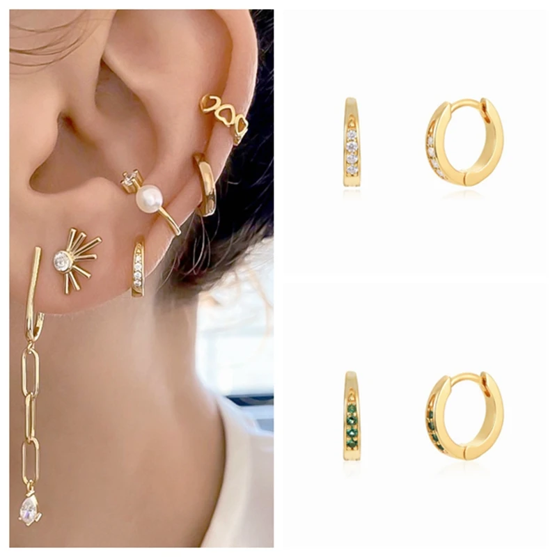 925 Sterling Silver Needle 11mm Colorful Crystal Piercing Hoop Earrings for Women Light Luxury Round Earrings Fashion Jewelry
925 Sterling Silver Needle 11mm Colorful Crystal Piercing Hoop Earrings for Women Light Luxury Round Earrings Fashion Jewelry