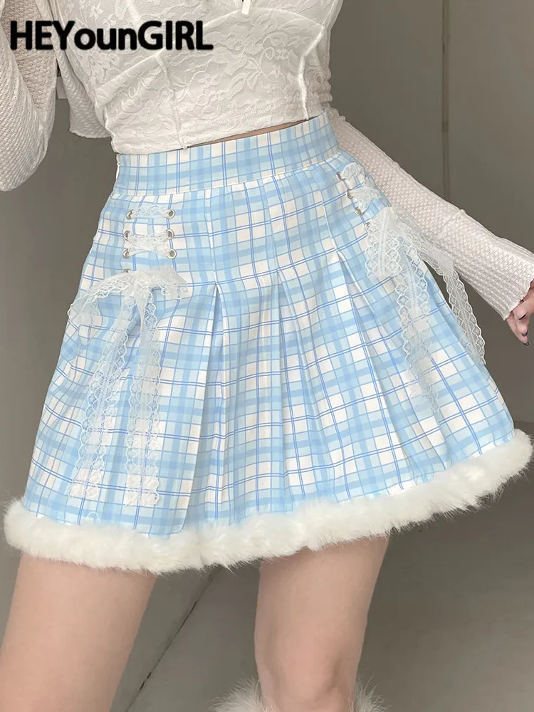 HEYounGIRL Kawaii A Line Shaggy Mini Skirt High Waist Cute Sweet Girls Casual Spring Lolita Skirts Aesthetic Korean Streetwear
HEYounGIRL Kawaii A Line Shaggy Mini Skirt High Waist Cute Sweet Girls Casual Spring Lolita Skirts Aesthetic Korean Streetwear