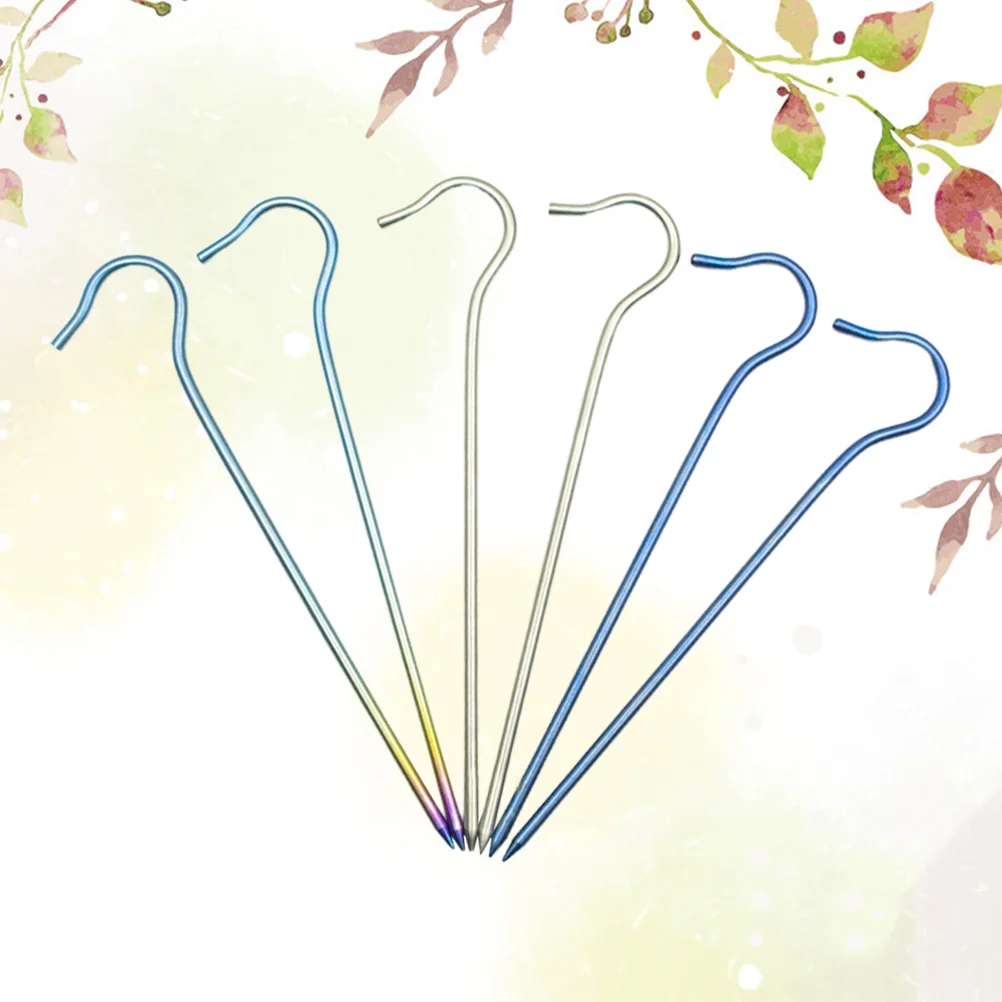 6PCS Titanium Alloy Tents Nail Outdoor Camping Tent Stakes for Canopy Outdoor Camping Tent
6PCS Titanium Alloy Tents Nail Outdoor Camping Tent Stakes for Canopy Outdoor Camping Tent