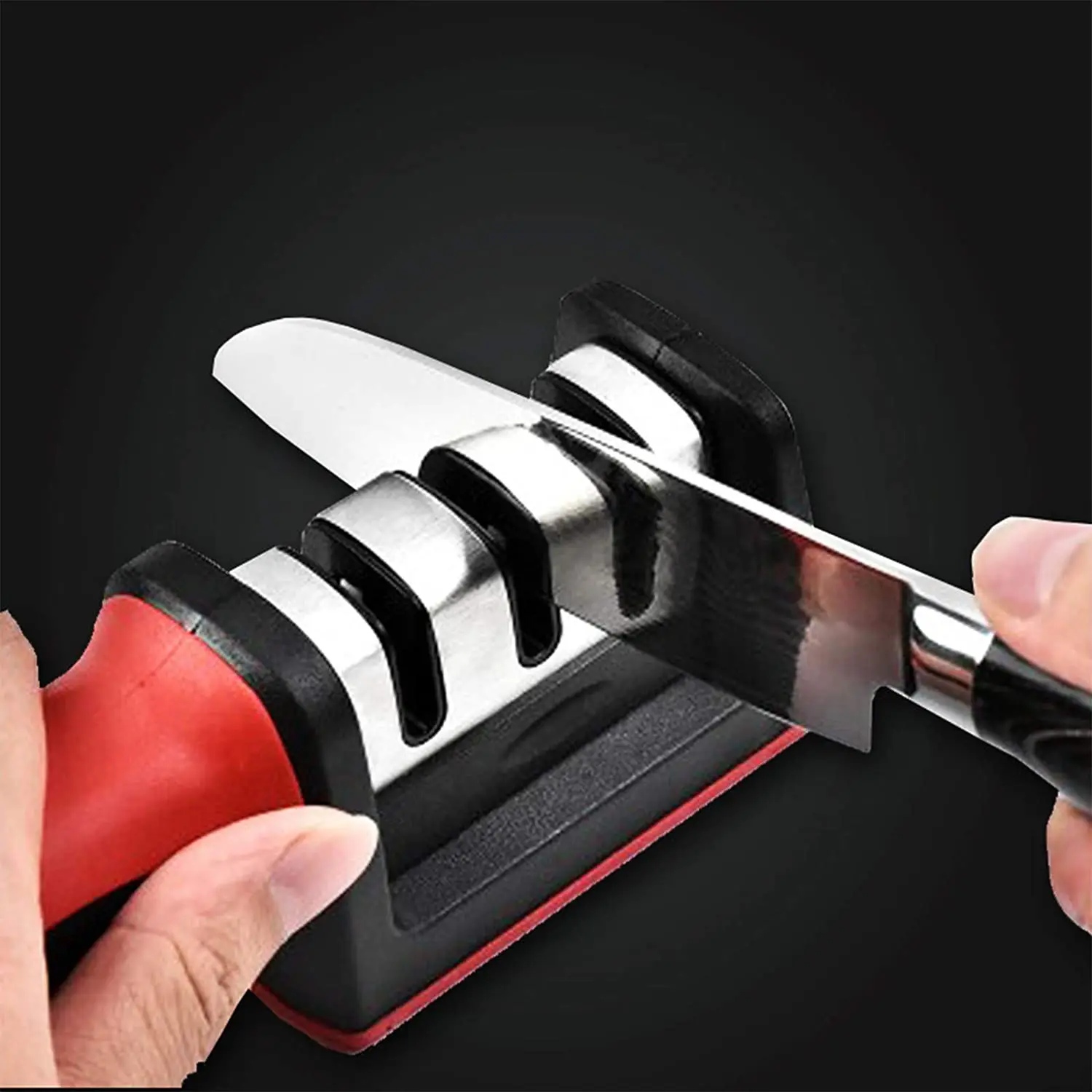Kitchen Home Sharpener 3 Level Sharpener Knife Accessory Helps Restoring Polished Blades
Kitchen Home Sharpener 3 Level Sharpener Knife Accessory Helps Restoring Polished Blades