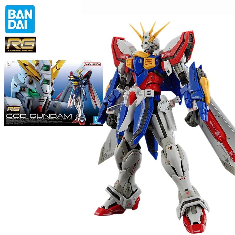 Bandai Original GUNDAM RG 1/144 God Gundam Anime Figure Action Figures Assemble PVC Collectible Model Toys Gift
Bandai Original GUNDAM RG 1/144 God Gundam Anime Figure Action Figures Assemble PVC Collectible Model Toys Gift