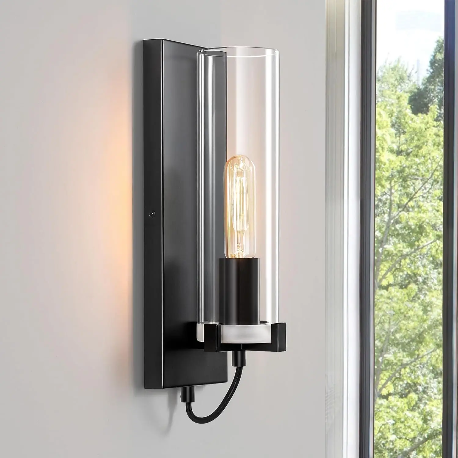 Light Fixtures - Modern Sconces W/Clear Cylinder Glass Mount Sconce Bathroom Lights for Living Room Bedroom Hallway
Light Fixtures - Modern Sconces W/Clear Cylinder Glass Mount Sconce Bathroom Lights for Living Room Bedroom Hallway