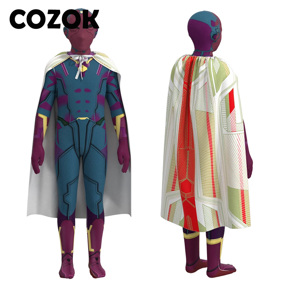 COZOK Wanda Vision косплей костюм дети взрослые синий комбинезон с накидкой наряды Хэллоуин карнавал костюм
COZOK Wanda Vision косплей костюм дети взрослые синий комбинезон с накидкой наряды Хэллоуин карнавал костюм