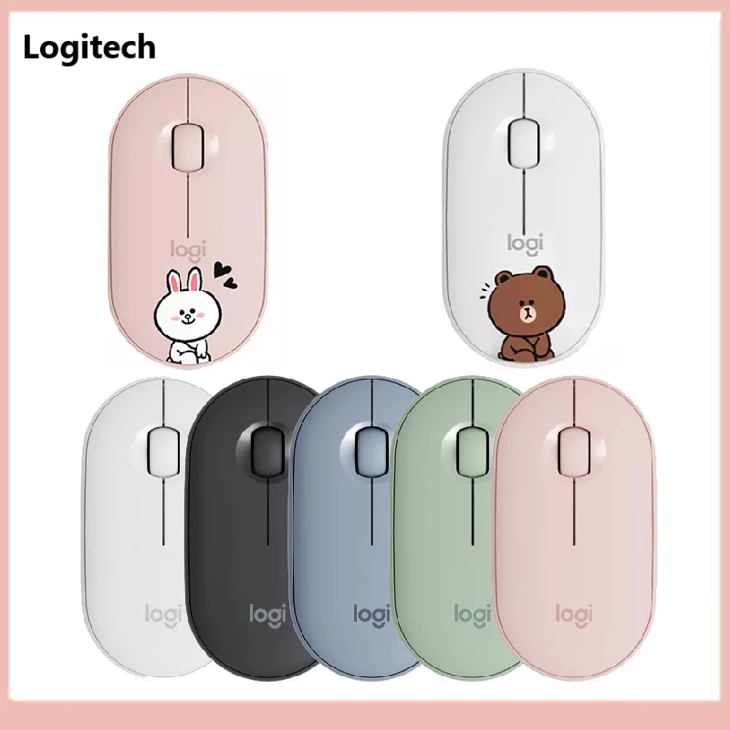 

Logitech Pebble M350 Wireless Mouse 1000DPI 2.4GHz Silent Slim Bluetooth Mice High Precision Optical Tracking Unifying Colorful