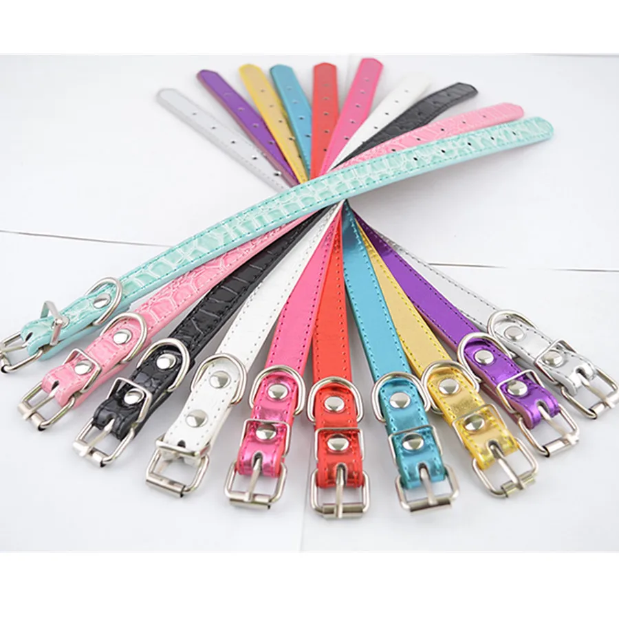 10pcs/lot PU Croc Leather Dog Collar Adjustable Buckle Small Collars For Dogs Pet Dog Supplies Mixed Colors
10pcs/lot PU Croc Leather Dog Collar Adjustable Buckle Small Collars For Dogs Pet Dog Supplies Mixed Colors