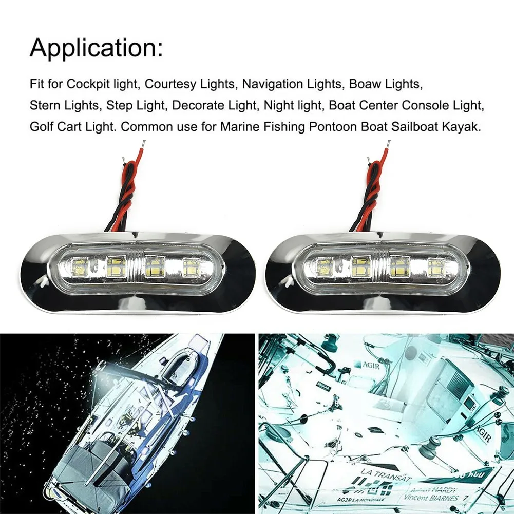 Courtesy Lights Marine LED Lights 000 Hours 120 Lumens 4 LED 50 Boat Cabin Deck Marine Boat LED Lights Walkway
Courtesy Lights Marine LED Lights 000 Hours 120 Lumens 4 LED 50 Boat Cabin Deck Marine Boat LED Lights Walkway