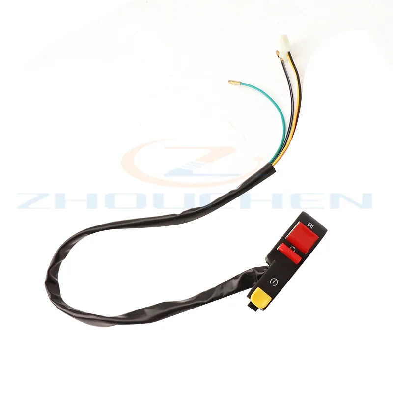 Motorcycle Switch 22mm 7/8" Handlebar Electric Starter Start & Stop ATV ON/OFF Button Flameout with 4 Wire Connection
Motorcycle Switch 22mm 7/8" Handlebar Electric Starter Start & Stop ATV ON/OFF Button Flameout with 4 Wire Connection