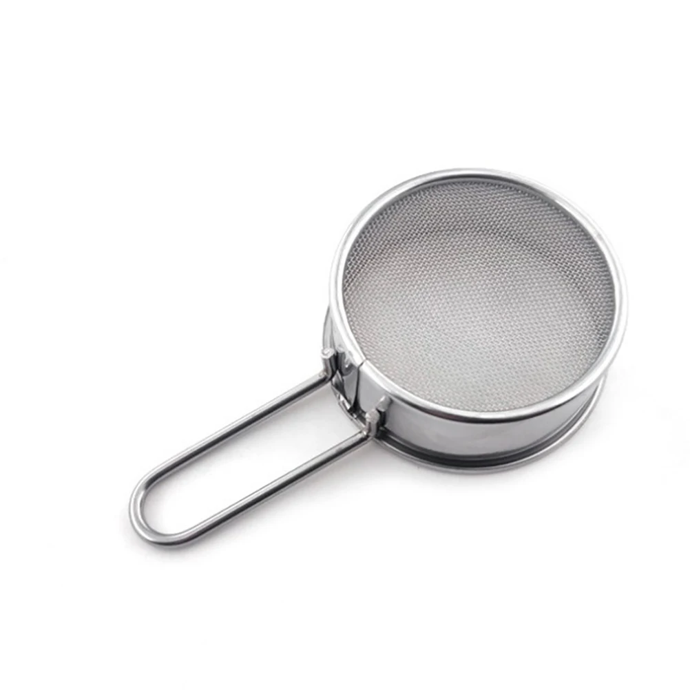430 Stainless Steel Flour Sifter Fine Mesh Strainer Metal Mesh Strainer with Handle for Baking
430 Stainless Steel Flour Sifter Fine Mesh Strainer Metal Mesh Strainer with Handle for Baking