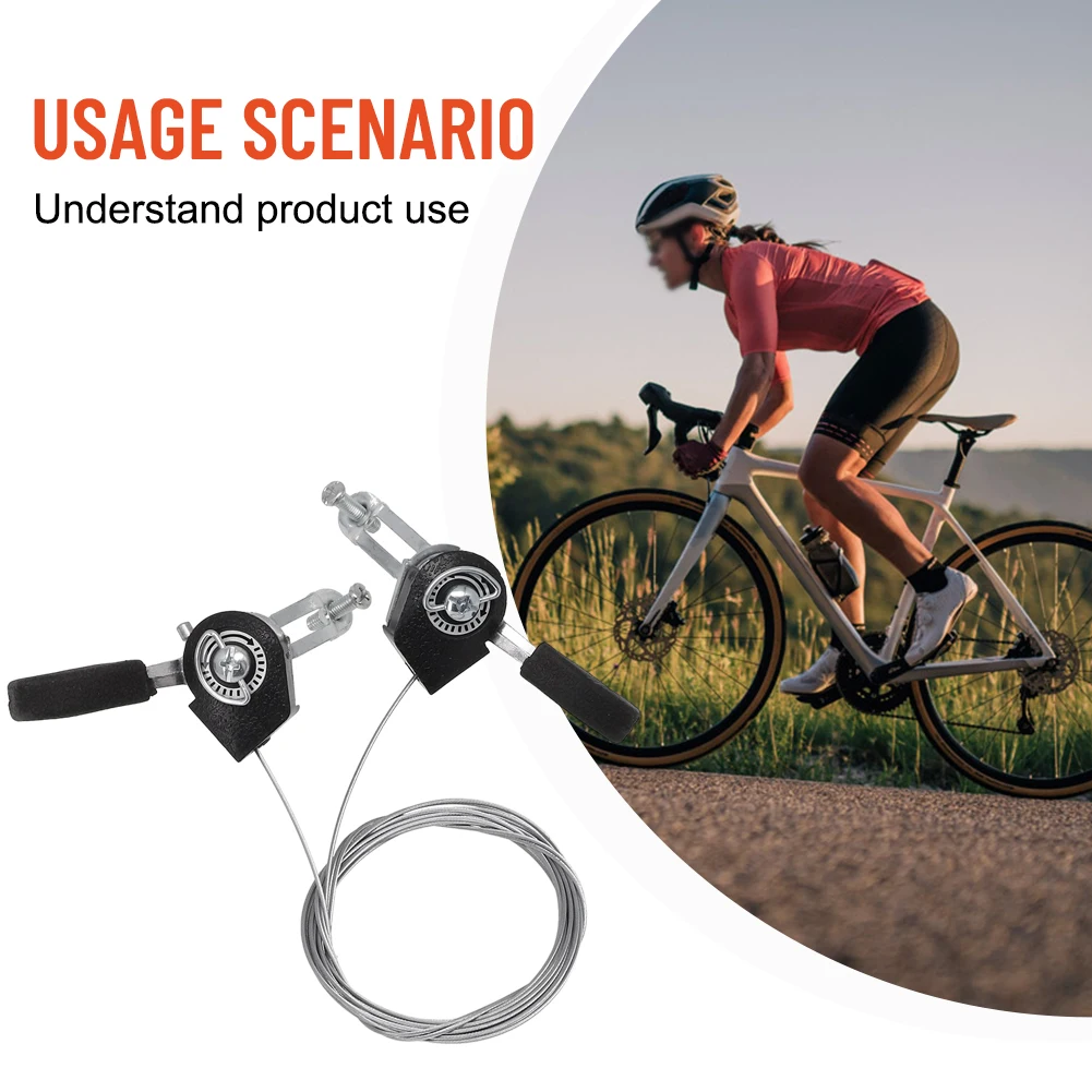 1 Pair 3x5/6/7 Speed MTB Bike Thumb Shifters With Stainless Steel Inner Cables For 22.2mm Diameter Handlebar Accessories
1 Pair 3x5/6/7 Speed MTB Bike Thumb Shifters With Stainless Steel Inner Cables For 22.2mm Diameter Handlebar Accessories