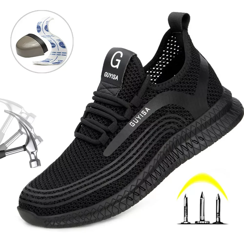 Lightweight and Breathable Safety Shoes Men's Walking Work Shoes Mesh Anti-slip Anti-puncture Anti-collision Steel Toe Shoes
Lightweight and Breathable Safety Shoes Men's Walking Work Shoes Mesh Anti-slip Anti-puncture Anti-collision Steel Toe Shoes