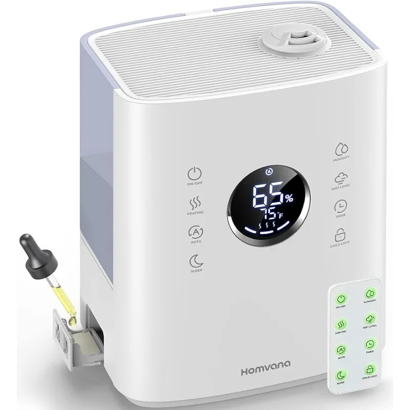 Humidifiers for Bedroom Large Room, 6.5L Top-Fill Warm & Cool 360° Rotatable Mist Ultrasonic Humidifier for Plants Baby Kids
Humidifiers for Bedroom Large Room, 6.5L Top-Fill Warm & Cool 360° Rotatable Mist Ultrasonic Humidifier for Plants Baby Kids