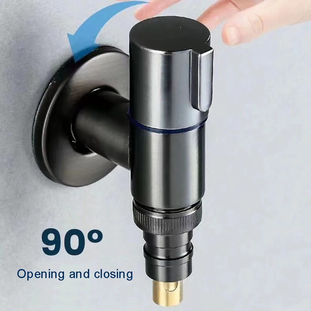 1/2" Washing Machine Faucets Stainless Steel Faucet Water Stop Quick Opening Angle Valve Bathroom Shower Tap Accessories
1/2" Washing Machine Faucets Stainless Steel Faucet Water Stop Quick Opening Angle Valve Bathroom Shower Tap Accessories