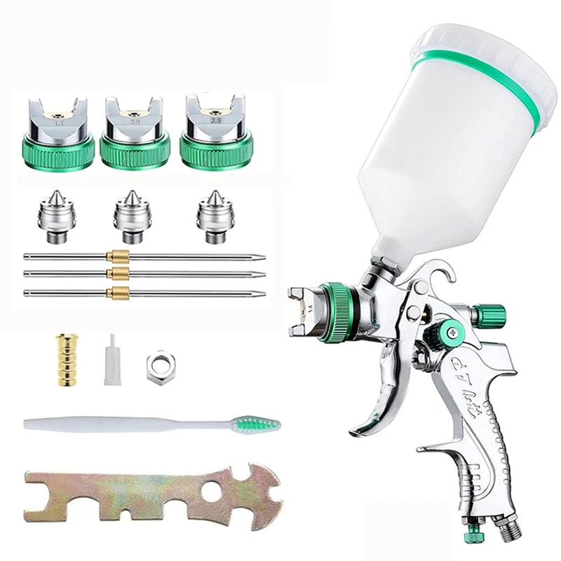 1.4/1.7/2.0/2.5 Mm Steel Nozzle Gravity Spray Tools Cars Furnitures DIY Painting Kit
1.4/1.7/2.0/2.5 Mm Steel Nozzle Gravity Spray Tools Cars Furnitures DIY Painting Kit