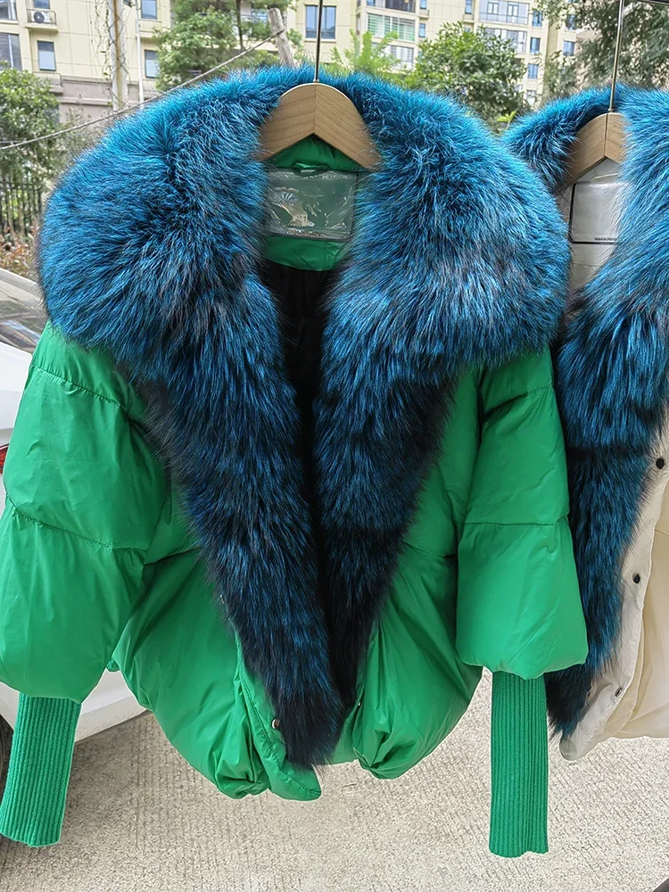 2023 Luxury Outerwear New Fashion White Duck Down Jacket Winter Women Warm Loose Coat Natural Real Fox Fur Collar Thick 
2023 Luxury Outerwear New Fashion White Duck Down Jacket Winter Women Warm Loose Coat Natural Real Fox Fur Collar Thick