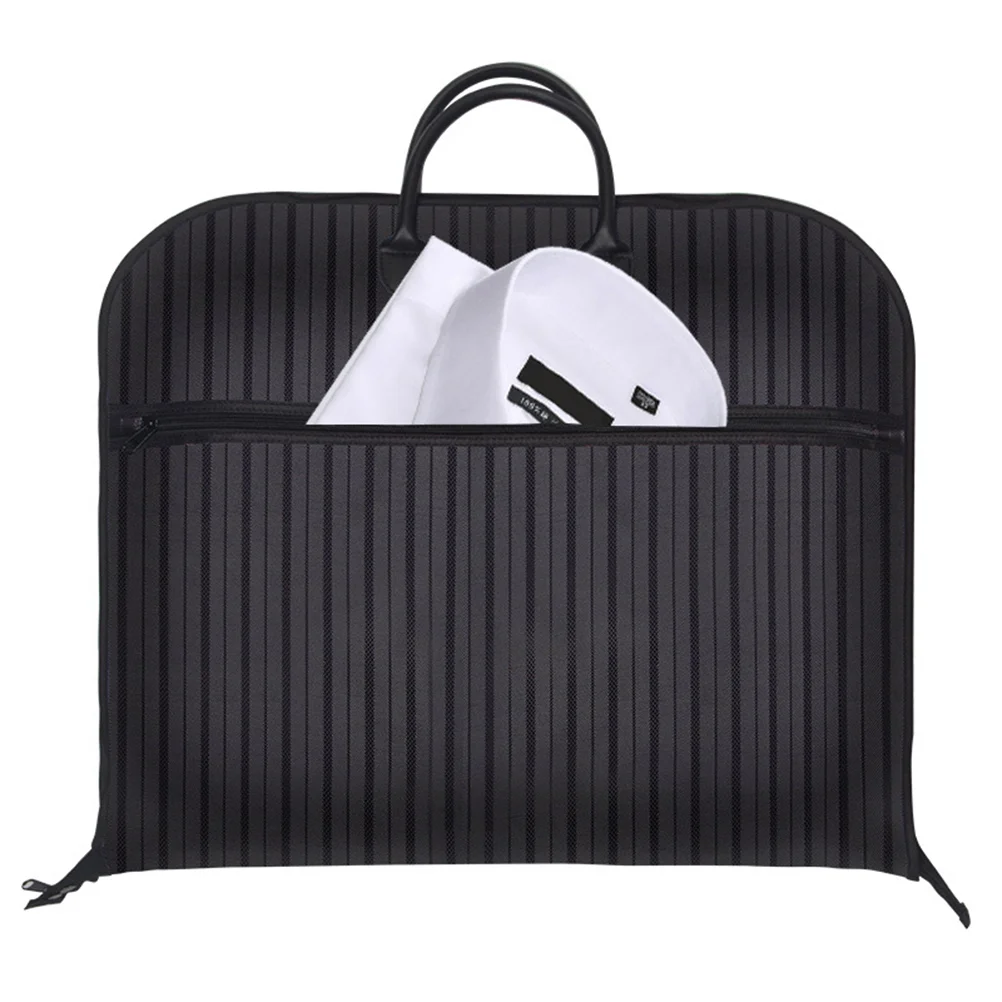 Oxford Cloth Suit Dust Cover Striped Suit Coat Bag Clothing Storage Bag Breathable Garment Suit Cover Clothes Dress Carrier Bag
Oxford Cloth Suit Dust Cover Striped Suit Coat Bag Clothing Storage Bag Breathable Garment Suit Cover Clothes Dress Carrier Bag
