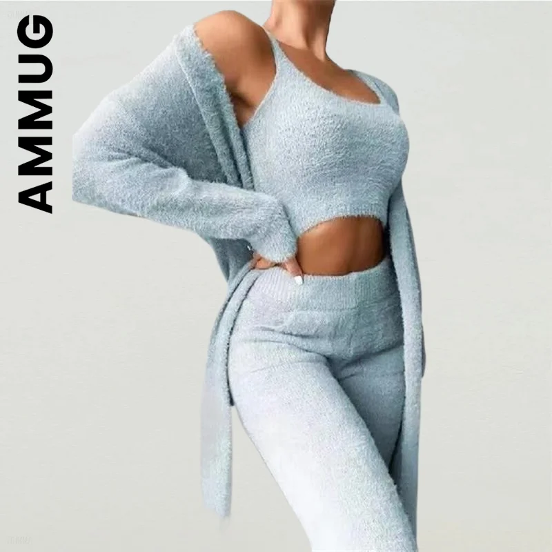 Ammug Women Set Fashion Women Lingerie Home Backless Crop Tops Tracksuit Fleece 2 Piece Set Sweatsuits For Women Female
Ammug Women Set Fashion Women Lingerie Home Backless Crop Tops Tracksuit Fleece 2 Piece Set Sweatsuits For Women Female