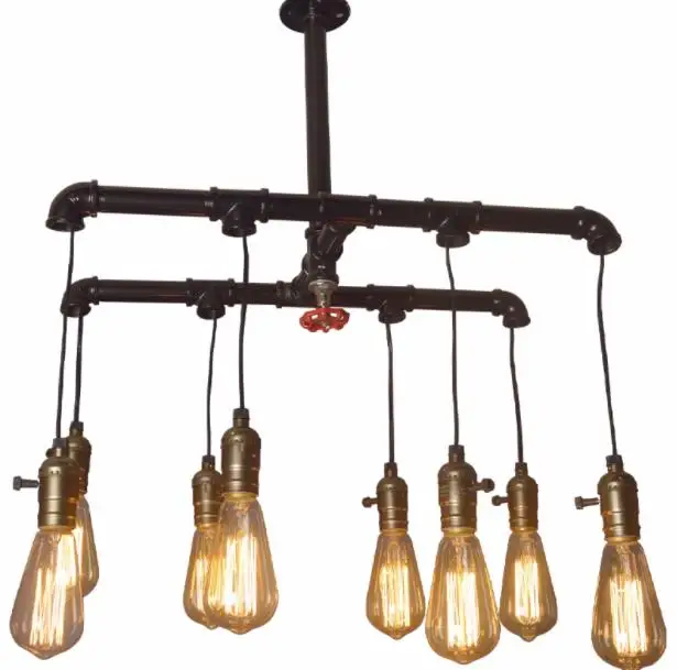 Water pipe Steampunk Vintage pendant lights for dining room Bar rust red home decoration American industrial loft hanging light
Water pipe Steampunk Vintage pendant lights for dining room Bar rust red home decoration American industrial loft hanging light