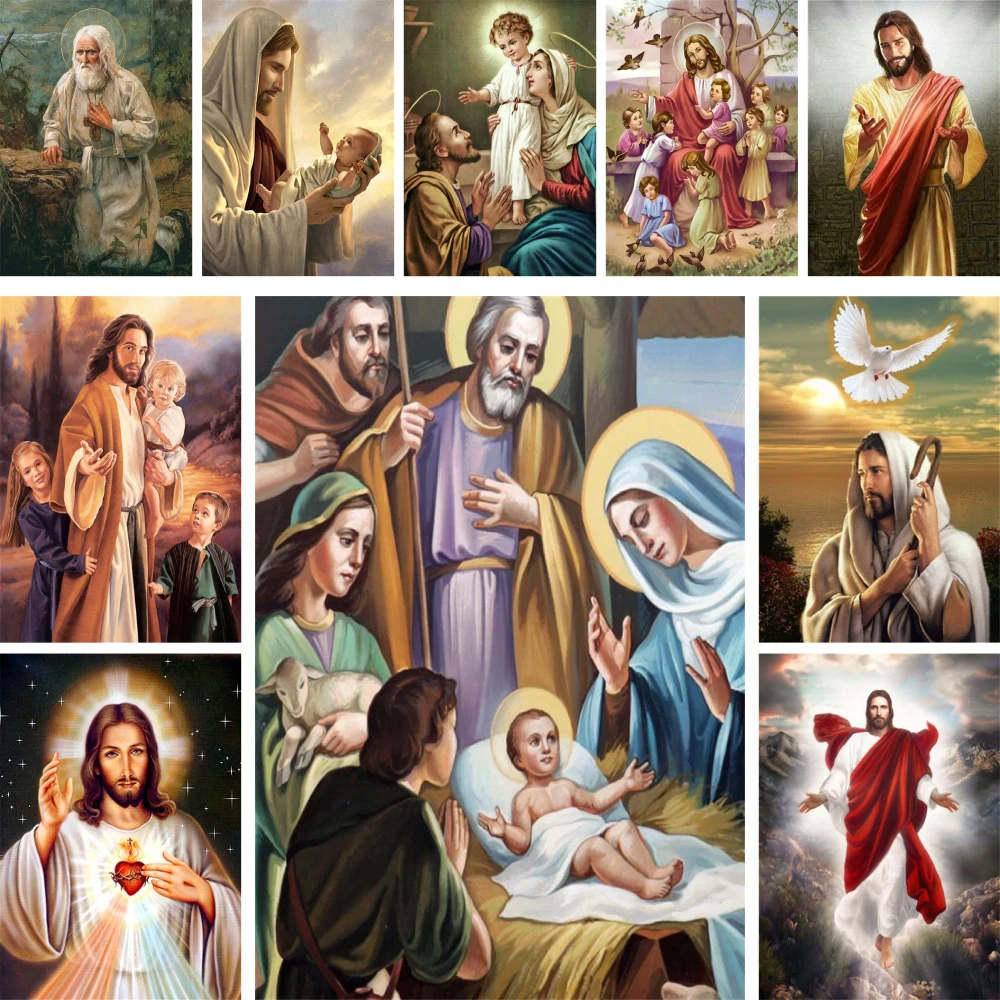 Картина с изображением Иисуса для вышивки крестиком 
Картина с изображением Иисуса для вышивки крестиком