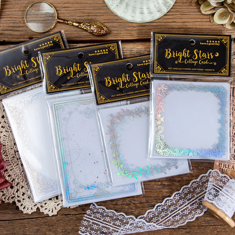 20Packs Wholesale Gold Bronzing Stickers Lasel Frame Dual material collage card bright star handbook decoration scrapbooking DIY
20Packs Wholesale Gold Bronzing Stickers Lasel Frame Dual material collage card bright star handbook decoration scrapbooking DIY