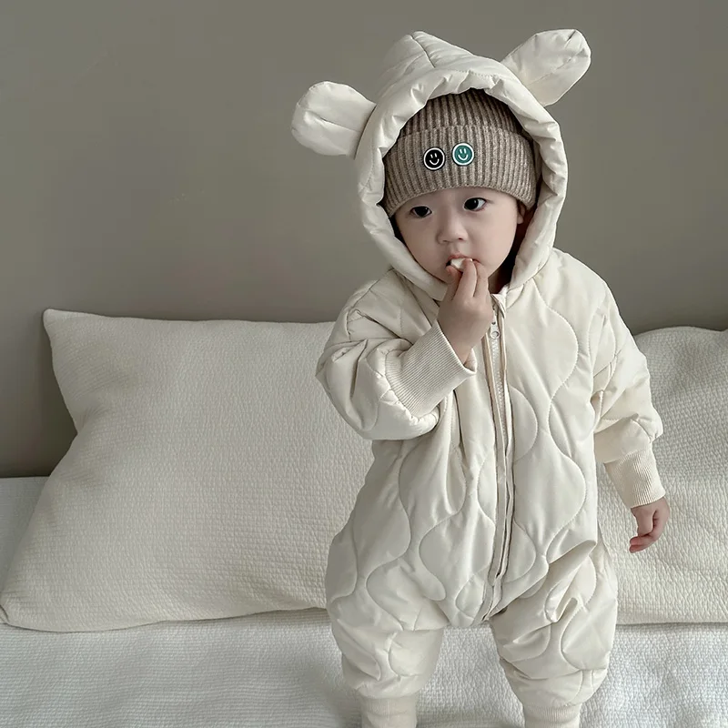 MILANCEL Winter Baby Rompers Fleece Lining Boys Jumpsuits Infant Girls Clothings
MILANCEL Winter Baby Rompers Fleece Lining Boys Jumpsuits Infant Girls Clothings