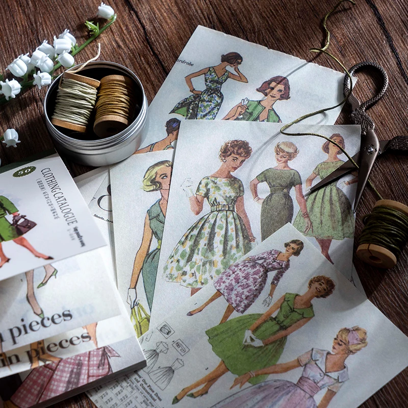 Journamm 50pcs/pack Fashion Clothing Style Materials Book DIY Scrapbooking Art Collage Stationery Decor Junk Journal Craft Paper
Journamm 50pcs/pack Fashion Clothing Style Materials Book DIY Scrapbooking Art Collage Stationery Decor Junk Journal Craft Paper