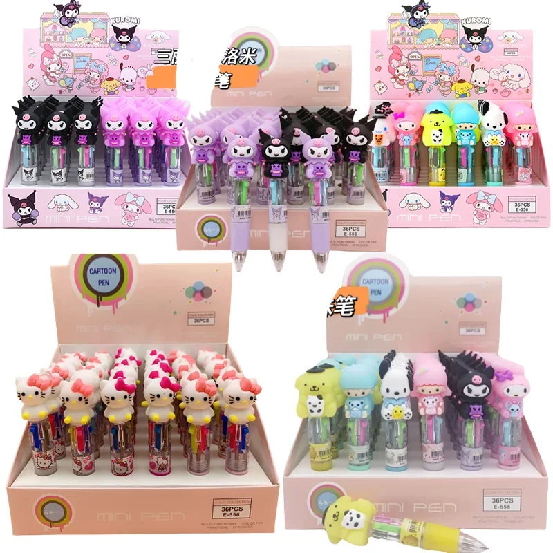 Новинка Sanrio 12 /36 шт. мультяшная Четырехцветная шариковая ручка Hello Kitty портативные канцелярские принадлежности «сделай сам» Студенческая ручка с прессом
Новинка Sanrio 12 /36 шт. мультяшная Четырехцветная шариковая ручка Hello Kitty портативные канцелярские принадлежности «сделай сам» Студенческая ручка с прессом
