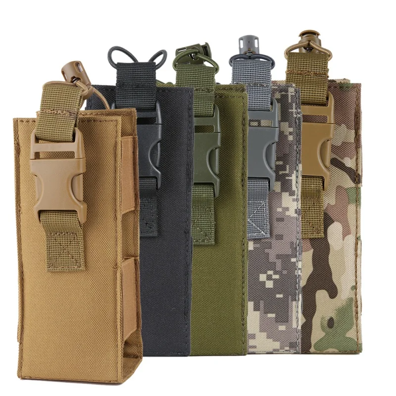 

LUC 600D Nylon Tactical Molle Pounch Water Bottle Pouch Military Canteen Cover Holster CS Outdoor Sports Bag Travel Kettle Bag