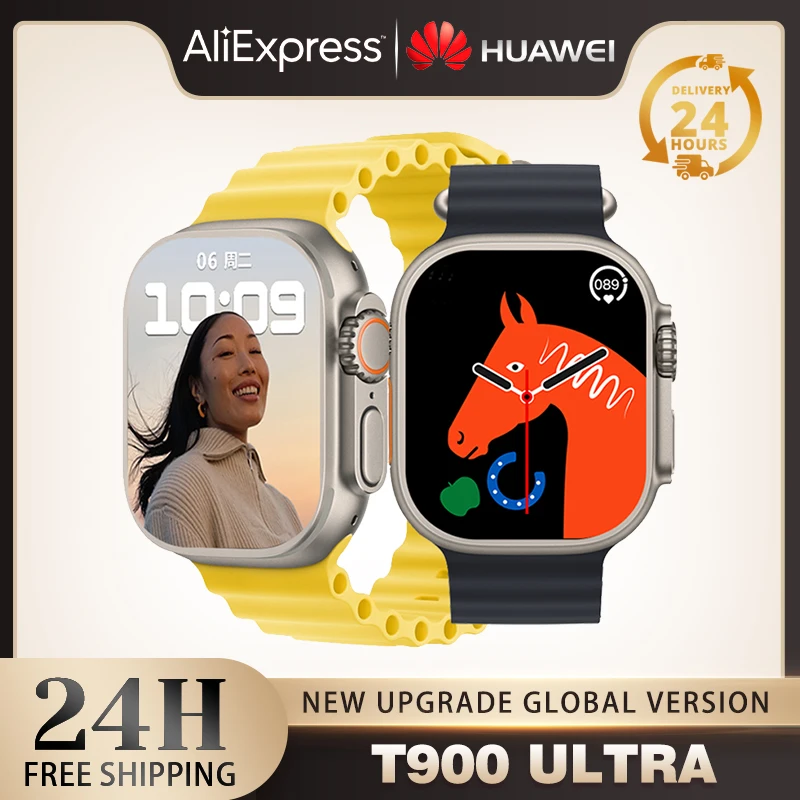 2023 Huawei T900 Ultra Smartwatch Men Women Series 8 IP69 Waterproof Sports Fitness Smart Watch For IOS Android Pro Max 2023
2023 Huawei T900 Ultra Smartwatch Men Women Series 8 IP69 Waterproof Sports Fitness Smart Watch For IOS Android Pro Max 2023