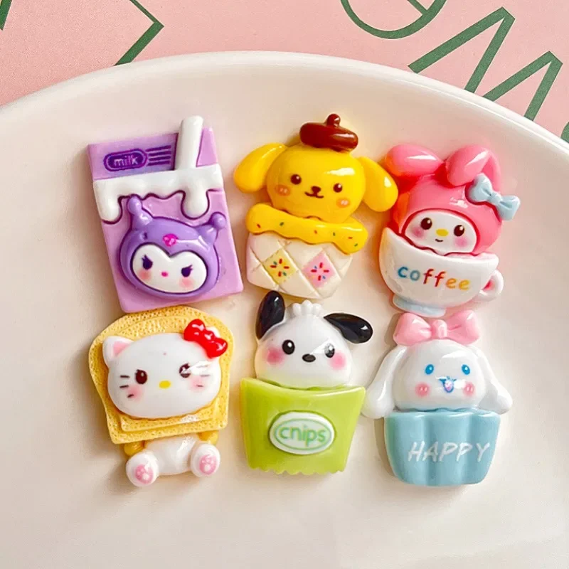 

Начиная с 5 шт. Kawaii Sanrio аниме Hello Kitty DIYaccessories Cinnamoroll Fashion Kuromi Simplicity My Melody праздничные подарки