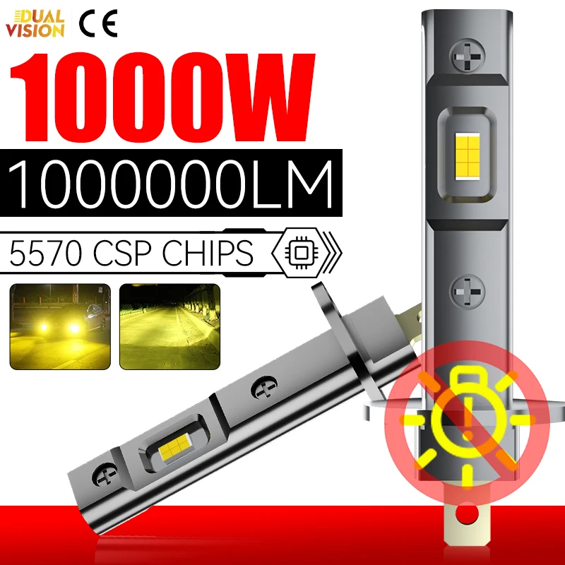 Светодиодные фары 10000W 2PCS H1 Лампочка 1000000LM 5570 CSP чип LED H1 Автомобильные фары без вентилятора 1: 1 Мини - диодные противотуманные фары 12V 3000K 6000K 
Светодиодные фары 10000W 2PCS H1 Лампочка 1000000LM 5570 CSP чип LED H1 Автомобильные фары без вентилятора 1: 1 Мини - диодные противотуманные фары 12V 3000K 6000K