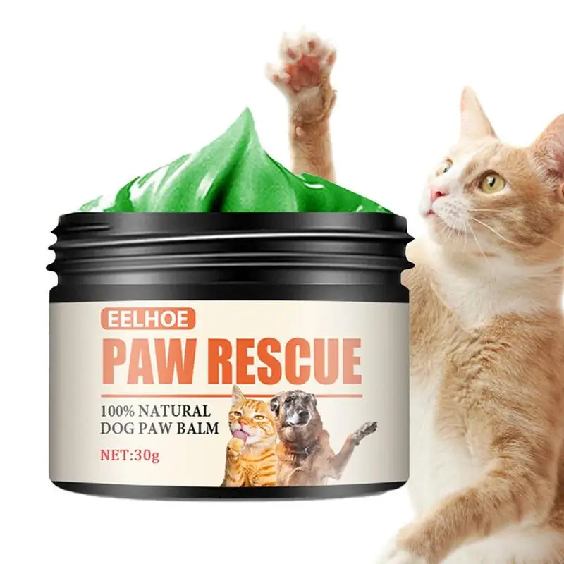 

Paw Rescue Balm 30g Dog Paw Protection For Hot Pavement Pets Nose Elbow Cream Butter Soother For Dry Paws & Nose Heals Cracks