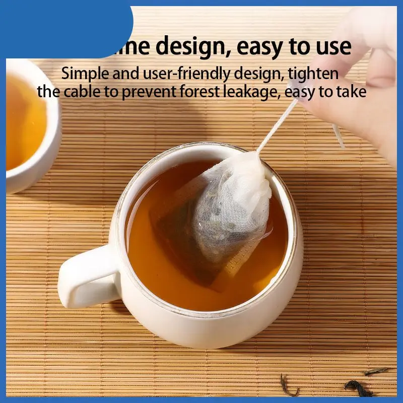 100Pcs/Set Classic Disposable Tea Bags DIY Filter Bags Filter Tea Bags Spices Marinated Bags Convenient Kitchen Household Tools
100Pcs/Set Classic Disposable Tea Bags DIY Filter Bags Filter Tea Bags Spices Marinated Bags Convenient Kitchen Household Tools