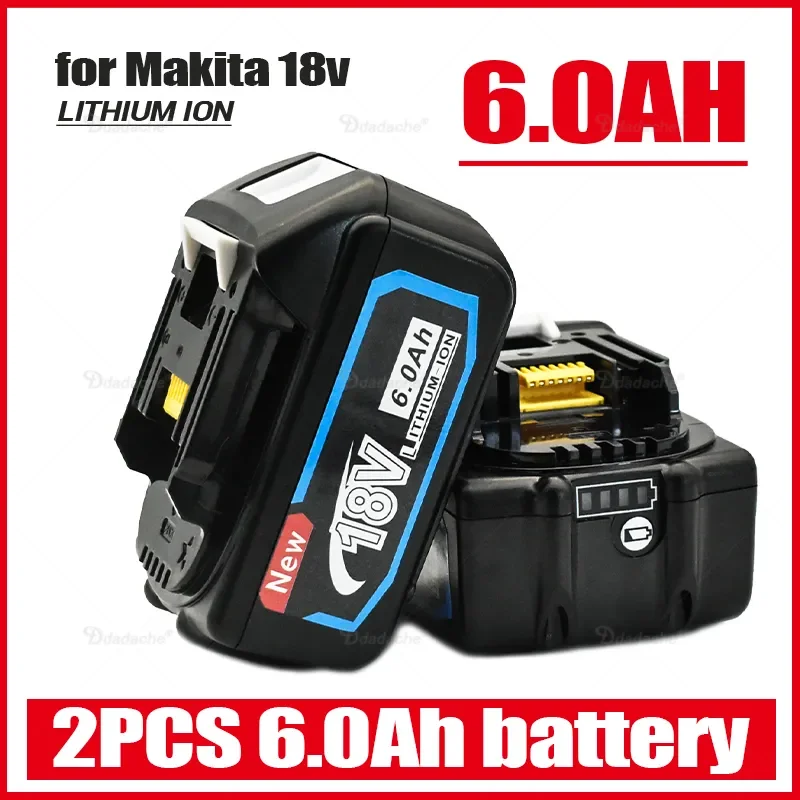 Новинка, аккумулятор для Makita 6,0 Ач, 2 шт., со встроенным литий-ионным аккумулятором LXT BL1860B BL1860 BL1850
Новинка, аккумулятор для Makita 6,0 Ач, 2 шт., со встроенным литий-ионным аккумулятором LXT BL1860B BL1860 BL1850
