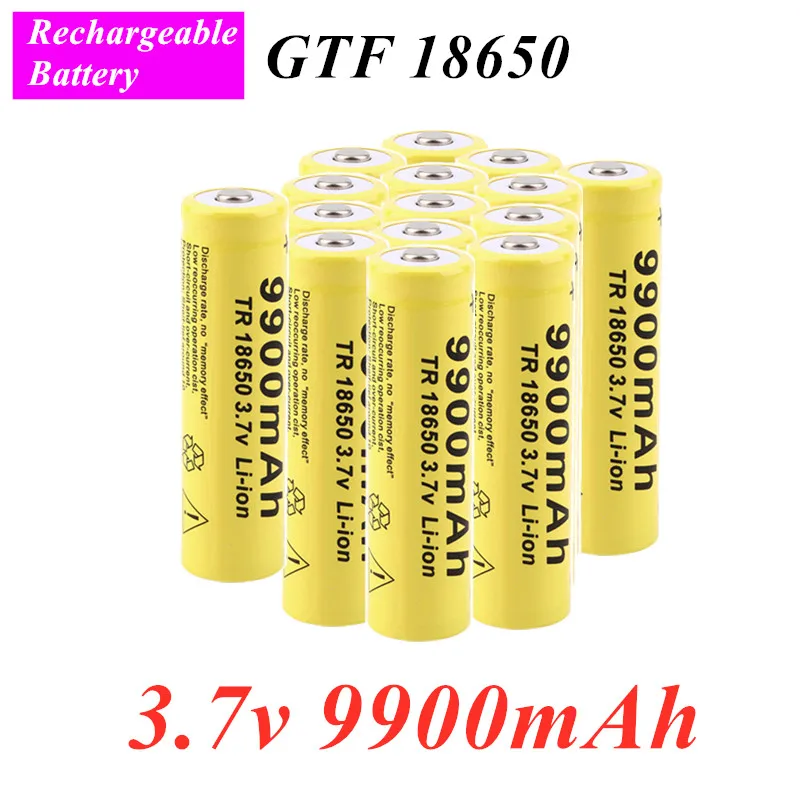 Free shipping-GTF 18650 Battery 3.7V 9900mAh Rechargeable Lithium Ion Battery for LED Flashlight Hot New High Quality Batteries
Free shipping-GTF 18650 Battery 3.7V 9900mAh Rechargeable Lithium Ion Battery for LED Flashlight Hot New High Quality Batteries