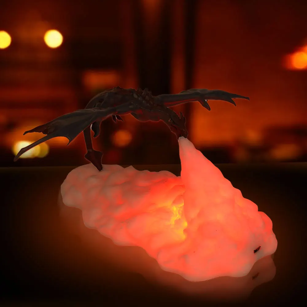 LED Night Light 3D Printing Creative Night Light Flying Dragon Flame Light Baby Feeding Light Cute Lamp Children Gift Room Decor
LED Night Light 3D Printing Creative Night Light Flying Dragon Flame Light Baby Feeding Light Cute Lamp Children Gift Room Decor