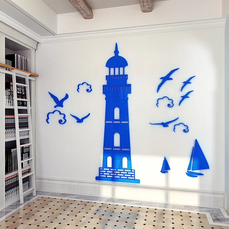 Acrylic 3D Lighthouse Wall Sticker Entrance living room bedroom study wall Decor sticker Self-adhesive painting
Acrylic 3D Lighthouse Wall Sticker Entrance living room bedroom study wall Decor sticker Self-adhesive painting