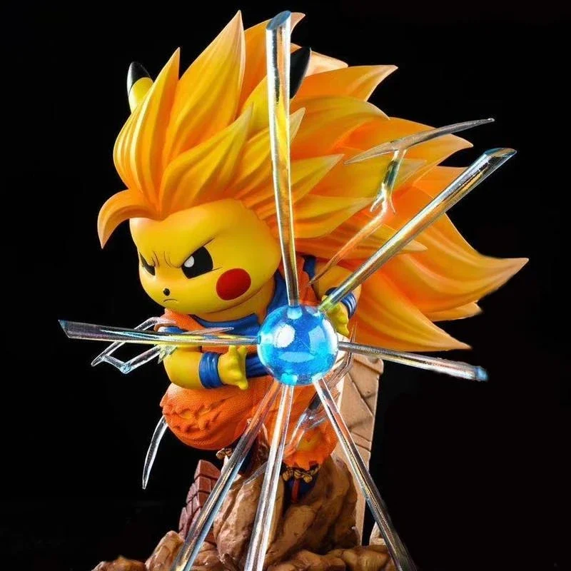 Anime Dragon Ball Super Saiyan Pokemon Pikachu Cos Guku Vegeta Gk Statue Pokemon Action Figure Christmas Gift For Children
Anime Dragon Ball Super Saiyan Pokemon Pikachu Cos Guku Vegeta Gk Statue Pokemon Action Figure Christmas Gift For Children