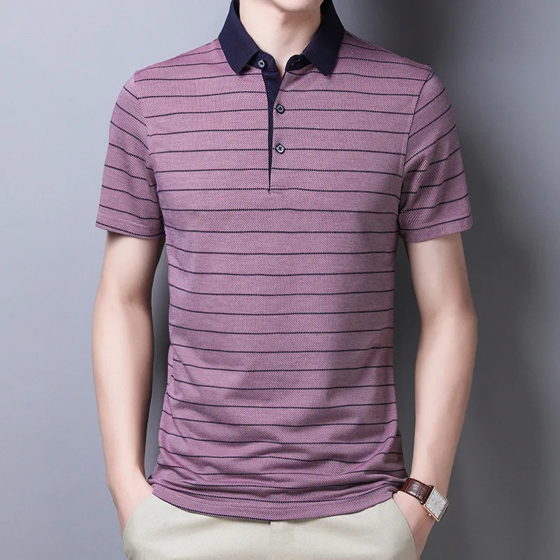 Men Striped Polo Shirt Cotton Short Sleeve Man Shirts High Quality Summer Office Clothes Casual Polo Shirt Men Tops
Men Striped Polo Shirt Cotton Short Sleeve Man Shirts High Quality Summer Office Clothes Casual Polo Shirt Men Tops