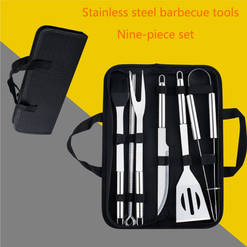 5/9pcs BBQ Tool Set Stainless Steel Barbecue Grilling Tools Outdoor Camping Cooking Tools Set BBQ Grill Accessories Kit with Bag
5/9pcs BBQ Tool Set Stainless Steel Barbecue Grilling Tools Outdoor Camping Cooking Tools Set BBQ Grill Accessories Kit with Bag