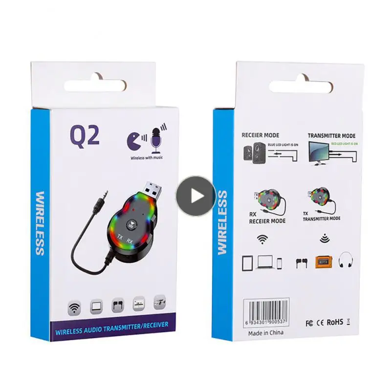 Usb Interface Q2 Two-in-one Audio Receiver Easy To Operate Colorful Atmosphere Light Plug And Play Simple Installation Q2
Usb Interface Q2 Two-in-one Audio Receiver Easy To Operate Colorful Atmosphere Light Plug And Play Simple Installation Q2