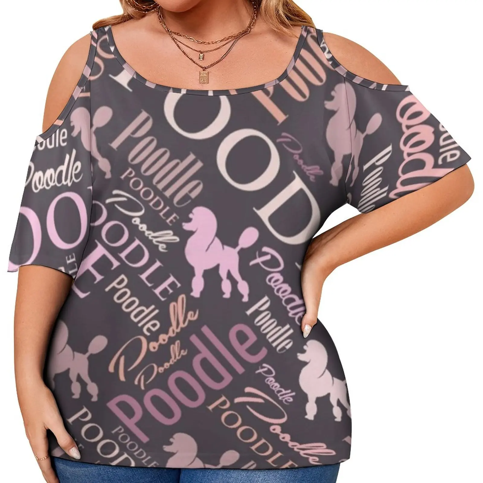 Poodle Word Art T Shirts Letter Print Beach T-Shirt Short Sleeve Woman Elegant Tee Shirt Summer Printed Tees Plus Size
Poodle Word Art T Shirts Letter Print Beach T-Shirt Short Sleeve Woman Elegant Tee Shirt Summer Printed Tees Plus Size
