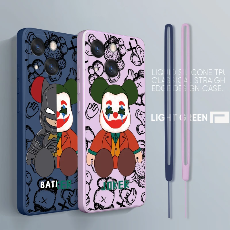 Funny Cartoon Batman Joker Phone Case For Apple iPhone 14 13 12 mini 11 Pro Max 8 7 Plus XR XS X Liquid Rope Funda Cover
Funny Cartoon Batman Joker Phone Case For Apple iPhone 14 13 12 mini 11 Pro Max 8 7 Plus XR XS X Liquid Rope Funda Cover