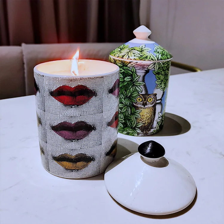 

Aromatherapy Candle Ornaments Decorations Gift Present Candle Cup Ceramic Candlestick Modern Art Ornaments Ceramic Storage
