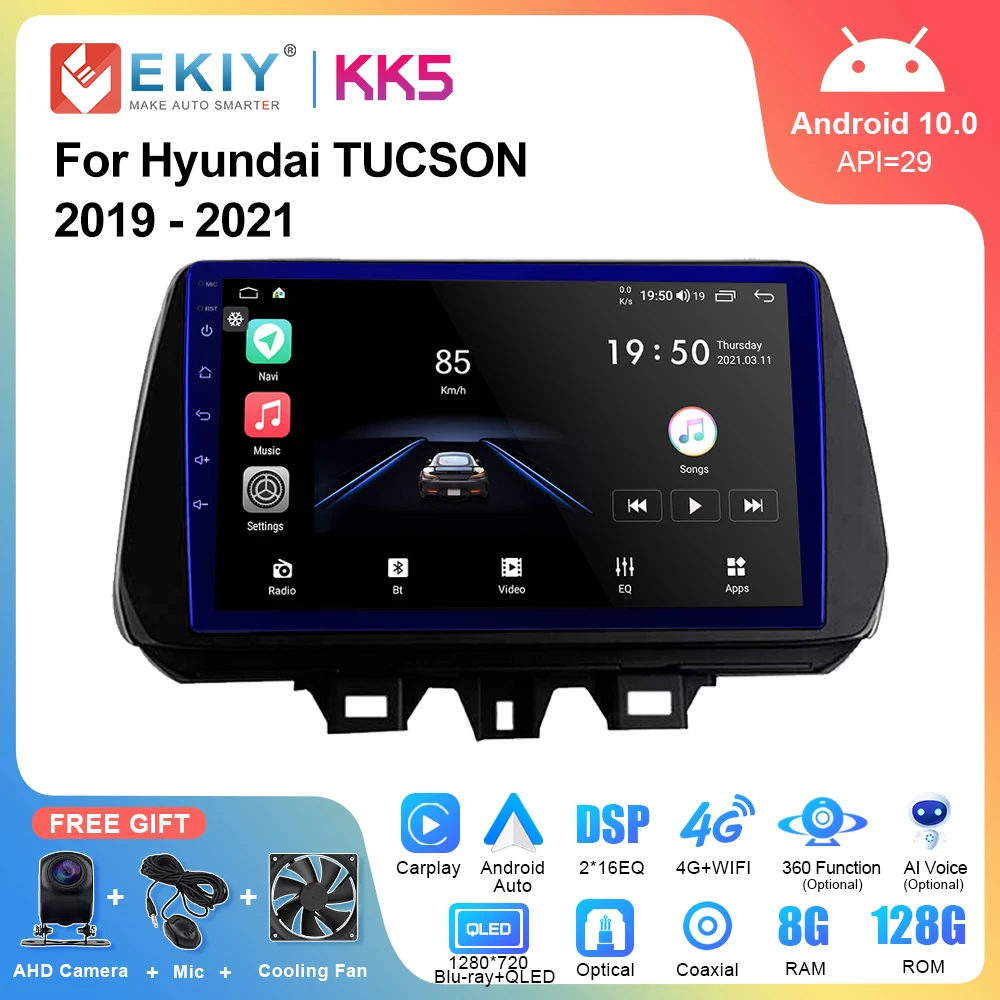 EKIY KK5 Car Radio Android 10 For Hyundai TUCSON 2019 2020 2021 DSP Multimedia Player Tape Recorder Stereo Navigation Carplay
EKIY KK5 Car Radio Android 10 For Hyundai TUCSON 2019 2020 2021 DSP Multimedia Player Tape Recorder Stereo Navigation Carplay