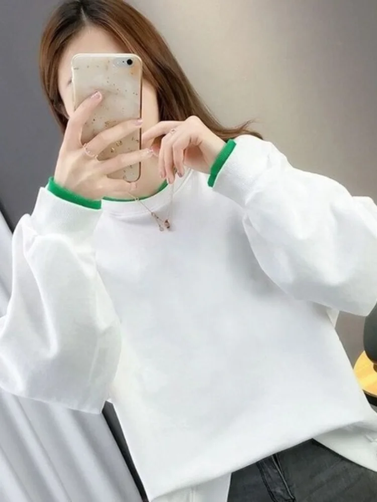 Женский свитер, женские топы, одежда, пуловеры, модный однотонный пуловер с круглым вырезом, весна-осень, популярный Tenafeicc
Женский свитер, женские топы, одежда, пуловеры, модный однотонный пуловер с круглым вырезом, весна-осень, популярный Tenafeicc