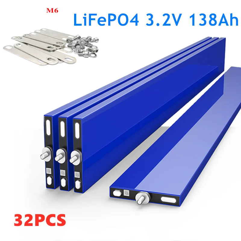 Cell LiFePO4 3.2V 138Ah Blade Battery Lithium Iron Phosphate Storage Power Battery Suitable for RV Home Energy Storage Bms
Cell LiFePO4 3.2V 138Ah Blade Battery Lithium Iron Phosphate Storage Power Battery Suitable for RV Home Energy Storage Bms